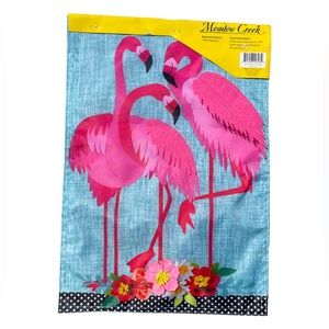 Flamingo Garden Flag